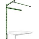 Portique av. contrefort, table d'extension STANDARD table travail/établi UNIVERSAL/PROFI, 1250 mm, vert réséda