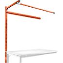 Portique av. contrefort, table d'extension STANDARD table travail/établi UNIVERSAL/PROFI, 1500 mm, rouge orangé