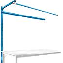 Portique av. contrefort, table d'extension STANDARD table travail/établi UNIVERSAL/PROFI, 1750 mm, bleu clair