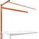 Portique av. contrefort, table d'extension STANDARD table travail/établi UNIVERSAL/PROFI, 1750 mm, rouge orangé