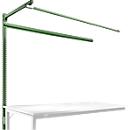 Portique av. contrefort, table d'extension STANDARD table travail/établi UNIVERSAL/PROFI, 1750 mm, vert réséda