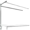 Portique av. contrefort, table d'extension STANDARD table travail/établi UNIVERSAL/PROFI, 2000 mm, alu argent
