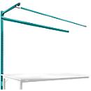 Portique av. contrefort, table d'extension STANDARD table travail/établi UNIVERSAL/PROFI, 2000 mm, turquoise