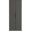 Porto archiefkast, 4 deuren en 2 legplanken, 5 OH, B 810 x D 400 x H 1970 mm, grafiet