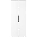 Porto archiefkast, 4 deuren en 2 legplanken, 5 OH, B 810 x D 400 x H 1970 mm, wit
