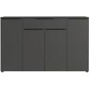 Porto dressoir, met 1 lade en 4 deuren, B 1610 x D 400 x H 1010 mm, grafiet