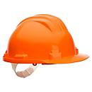 Portwest Arbeits-Sicherheitshelm PS61, unbelüftet, mit Schirm, Regenrinne, verstellbares Kopfteil, PEHD, orange