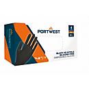 Portwest Einmalhandschuhe HD Nitril, ungepudert, Crystal-Grip-Technologie, Stärke 7 mm, Nitrilgummi, L, schwarz, Box mit 100 Stück