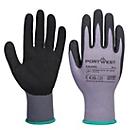 Portwest Schutzhandschuh DermiFlex, ölabweisend, Nitrilschaum, XXL, grau-schwarz, 12 Paar