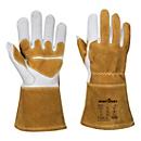Portwest Schweisser-Handschuh A540 Ultra, Stulpenhandschuh, gefüttert, Rindsleder/Baumwolle/Aramid, braun, XL, 1 Paar