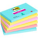 Post-it® Super Sticky Notes Cosmic 655-6SS-COS, 127 x 76 mm, farbig, 6 Blöcke á 90 Blatt