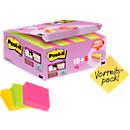 Post- It&reg; Super Sticky Notes, 48 x 48 mm, 18 blokken + 4 blokken gratis
