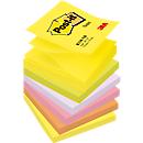 Post- it&reg; Z- Notes, neonkleuren, 76 x  76 mm