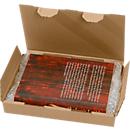 Postais multiusos com tampa articulada e aba de fecho