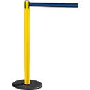 Poste de cinta RS-GUIDESYSTEMS® GLA 28, amarillo, cinta negro/azul