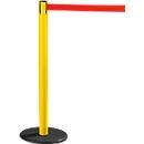 Poste de cinta RS-GUIDESYSTEMS® GLA 28, amarillo, cinta rojo