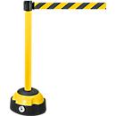 Poste de sinalização com cinta, amarelo