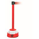 Poste de sinalização com cinta, vermelho