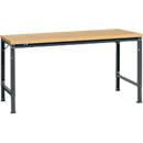 Poste de travail modulaire UNIVERSAL Spezial Manuflex, 1750 x 1000 mm, multiplex nature, anthracite