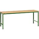 Poste de travail modulaire UNIVERSAL Spezial Manuflex, 2000 x 1000 mm, multiplex nature, vert réséda