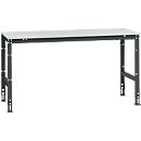 Poste de travail modulaire UNIVERSAL Standard Manuflex, plateau mélaminé, 1750 x 800, anthracite