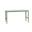 Poste de travail modulaire UNIVERSAL Standard Manuflex, plateau mélaminé, 1750 x 800, vert réséda