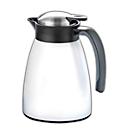 Pot à vide GLACE, à double paroi, capacité 1 l, acier inoxydable laqué, blanc