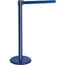 Poteau à sangle bleu, sangle bleue