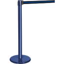 Poteau à sangle bleu, sangle noire/bleue