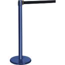 Poteau à sangle bleu, sangle noire