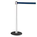 Poteau à sangle GLA 28 RS-GUIDESYSTEMS®, blanc, sangle noire/bleue