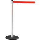 Poteau à sangle GLA 28 RS-GUIDESYSTEMS®, blanc, sangle rouge