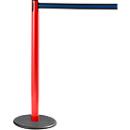 Poteau à sangle GLA 28 RS-GUIDESYSTEMS®, rouge, sangle noire/bleue