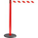Poteau à sangle GLA 28 RS-GUIDESYSTEMS®, rouge, sangle rouge/blanche