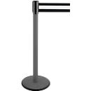 Poteau à sangle GLA 29, anthracite, sangle noire/blanche