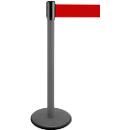 Poteau à sangle GLA 29, anthracite, sangle rouge