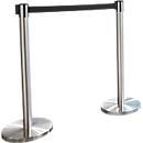 Poteau à sangle GLA 55 RS-Guideline, sangle noire, lot de 2