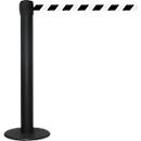 Poteau à sangle GLA 85- longueur de sangle jusqu'à 9 m - potelet en métal - sangle noire/blanche