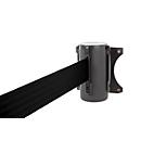 Poteau à sangle RS ALLROUNDLINE ALW-10, fixation murale à l'intérieur ou à l'extérieur, extensible, à enroulement automatique, dimensions de la sangle : L 3,5 m x l 50 mm, couleur de la sangle : noir