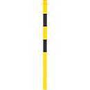 Poteau de balisage à bétonner, Ø 60 mm, jaune/noir