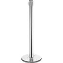 Poteau de balisage GLA45, sans sangle, H 955 mm, avec enrouleur vide, chrome
