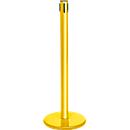 Poteau de balisage GLA45, sans sangle, H 955 mm, avec enrouleur vide, jaune