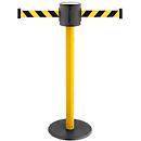 Poteau de balisage GLAD 28, L 350 x l. 350 x H 1000 mm, double sangle, sangle : 2 x 4 m, jaune