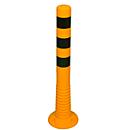 Poteau de délimitation flexible, auto-redressable, H 750 mm, orange-noir
