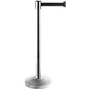 Poteau de sangle ALLROUNDLINE, en acier inoxydable, dimensions de la sangle L 3500 x l 50 mm, set de 2, noir