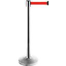 Poteau de sangle ALLROUNDLINE, en acier inoxydable, dimensions de la sangle L 3500 x l 50 mm, set de 2, rouge