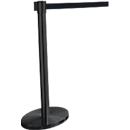Poteau de sangle GLA45, incl. plateau de sol 320 mm &amp; cassette de sangle 2,3 m d'extension, H 955 mm, métal, noir