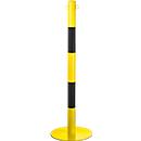 Potelets à chaîne, 2 p., jaune/noir