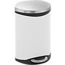 Poubelle à pédale blanche Soft Close, 10 L