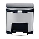 Poubelle à pédale Step On Slim Jim® en inox, 15 L, noir